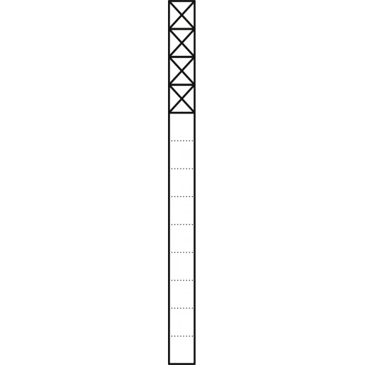 Siedle Communicatiezuil Vrijstaand aluminium 4 modules 1344mm 200038201-00