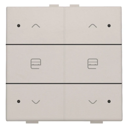 Niko Home Control Bediening motorsturing 6-voudig grijs inbouw IP20 102-52036