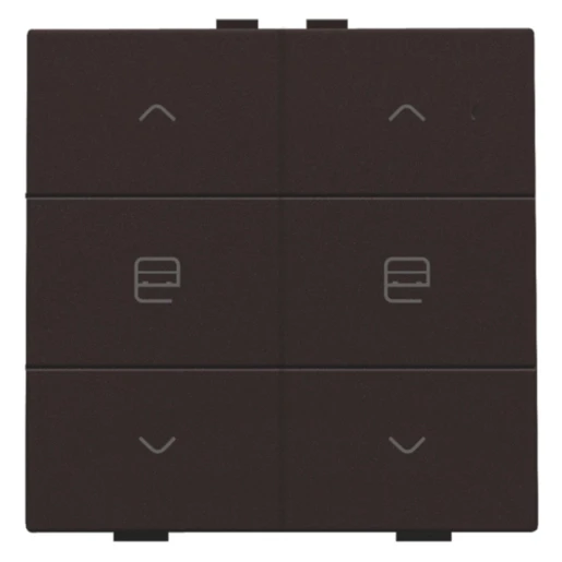 Niko Home Control Bediening motorsturing 6-voudig bruin inbouw IP20 124-51036