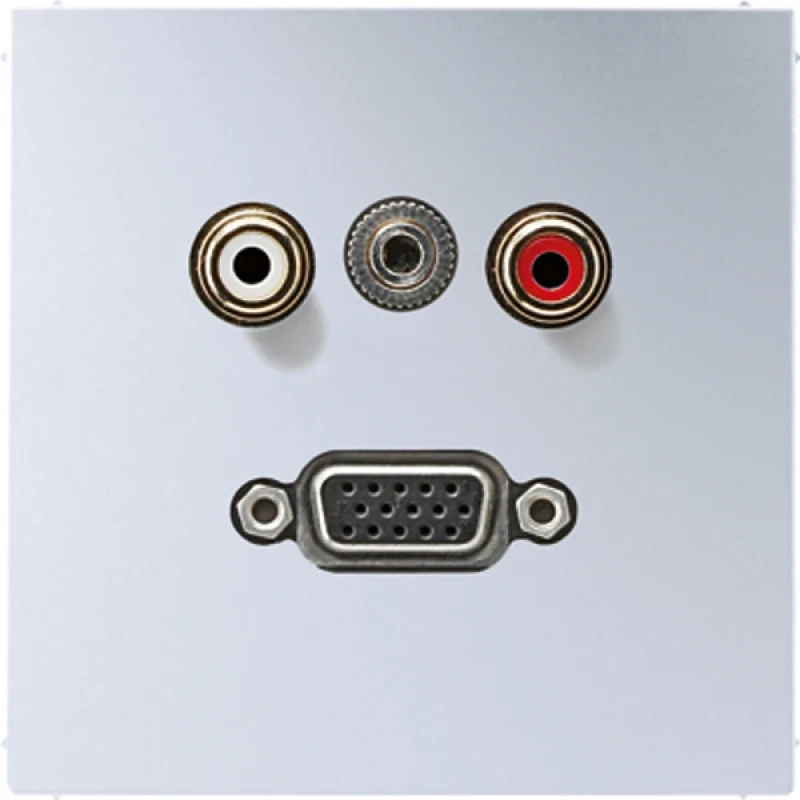 Jung LS range afdekking aluminium audio/jack/vga MAAL1072