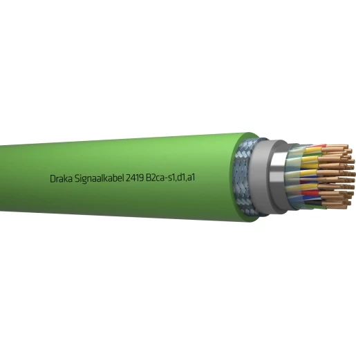 Draka 2400 B2CA signaalkabel 19x2x0,8mm Groen