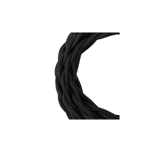 Bailey TEXTILE CABLE TWISTED 2C BLACK 50M ROLL