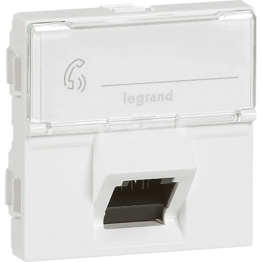 Legrand MOSAIC RJ45 CAT 6 STP-45° LCS²-WIT-2 MODULES