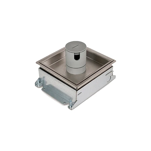 HPL Powerbox150 instort 55mm 2xWCD + 2xDatasp.- RVS S25 IP54 deksel