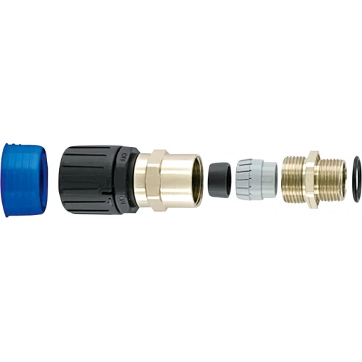Hellermann Tyton KOPPELING MET TREKONTLASTING EN KABELAFDICHTING RECHT IP68 Ø54MM M50