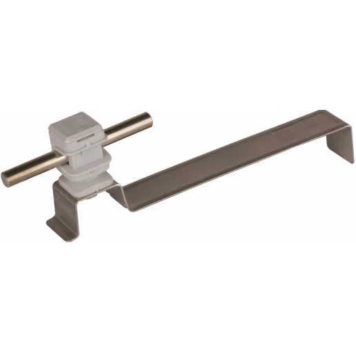 Dehn Roof con.hol.dehnsnap stst/plast.grey h 16mm f.rd 8mm angled brac