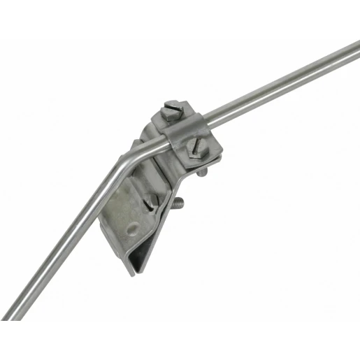 Dehn Gutter clamp stst f.bead 13-25mm with two-screw cleat for rd 7-10mm