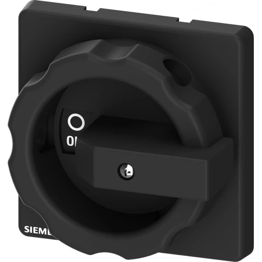 Siemens ROTARY OPERATING MECHANISM ACTUATING LEVER BLACK FOR ENCAPSULATED SWITCHES FOR 16-32A ACCESSORY FOR MAIN AND EMERGENCY OFF SWITCH 3LD2 IN MOLDED-PLASTIC ENCLOSURE AND FOR REPAIR AND MAINTENANC