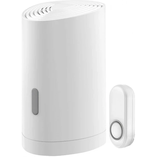 KlikAanKlikUit Draagbare deurbelset 80dB DC Wit 150m Draadloos 70275