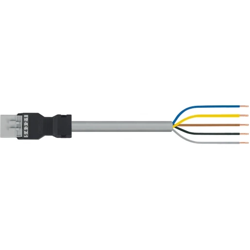 Wago SERIE 891 Patchkabel gebouwinstallatie 5p Stekker Vrij kabeluiteinde 6000mm