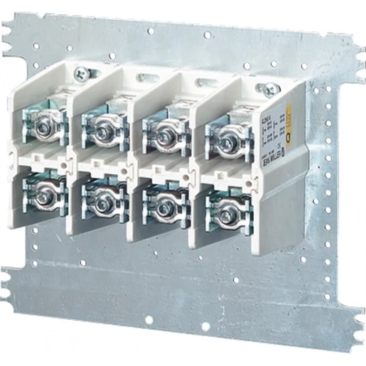 Hensel Mi Aansluitsklem 400A 25-240 mm² Cu/Alu 4 polig op montageplaat