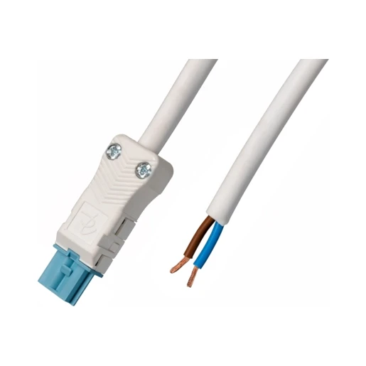 Adels Aansluitsnoer female 2-polig 1,5mm2 100cm wit-pastelblauw DALI Dca