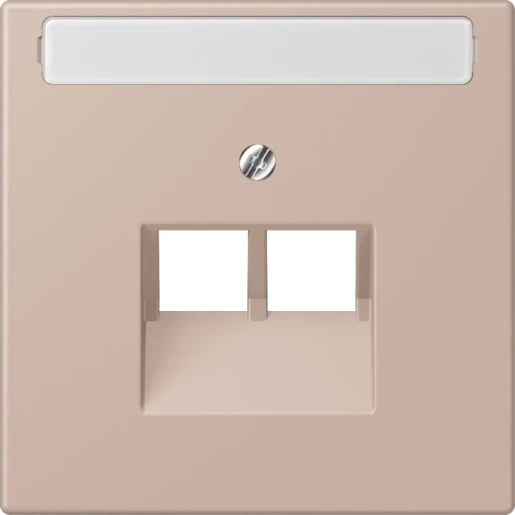 Jung LS range Afdekking centraalplaat LC32131 UAE/IAE 2 connectoren Met label LC969-2NAUA240