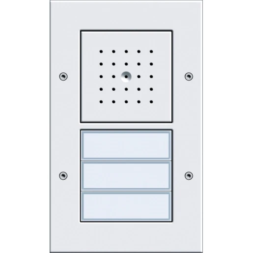 Gira TX_44 Deurstation deurcommunicatie 3 beltoetsen wit IP44 Opbouw 126766