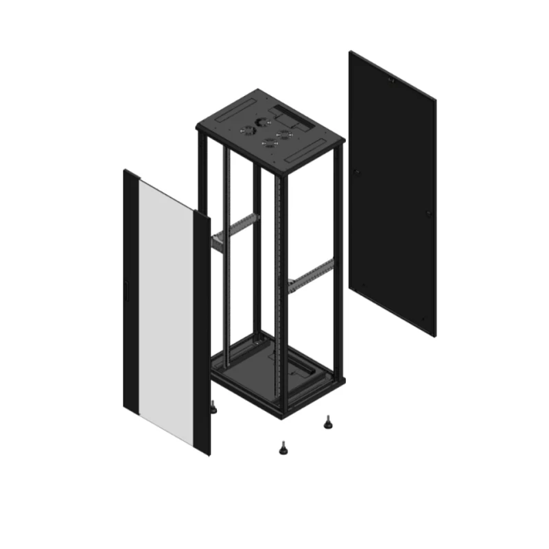 Gigamedia Vloer patchkast AV enkel VER PAR EX 19" 42HE 800x600mm Zwart GGM 704286PVSPAREX