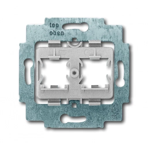 ABB Busch-Jaeger Balance, SI, Future, Solo, Axcent Draagring Panduit minicom Basiselement 2 connectoren Zonder label grijs 2CKA001753A8057