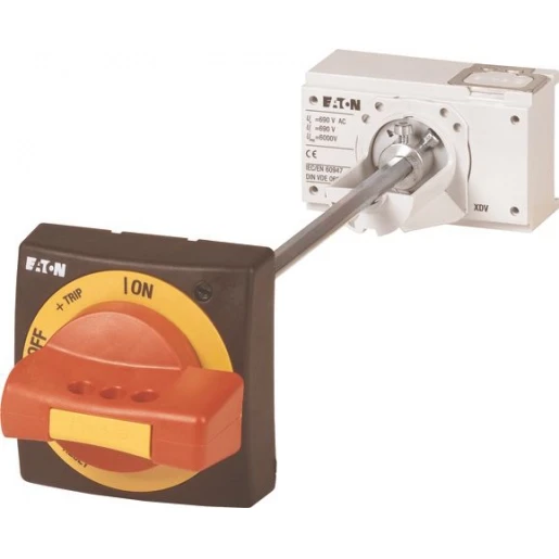 Eaton Deurkoppelingshandgreep nzm1 rood/geel voor aslengte < 60mm