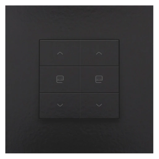 Niko Home Control Bediening motorsturing 6-voudig zwart inbouw IP20 200-51036