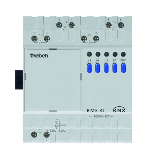 Theben Rme 4i schakelactor 16a c-last uitbreidingsmodule