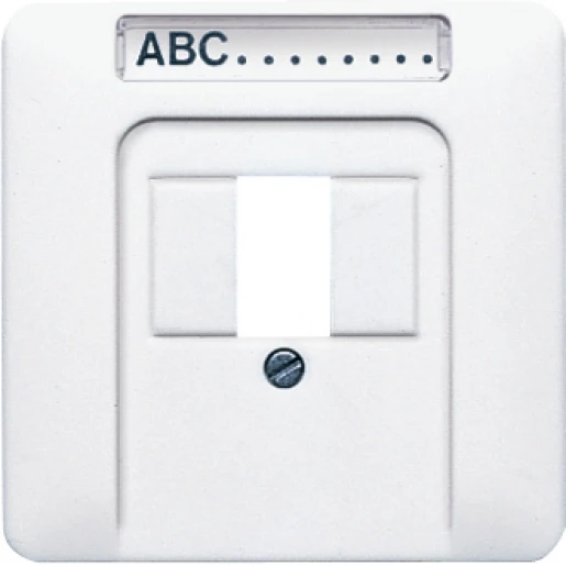Jung CD range Centraalplaat TAE 1 connector Met label wit CD569TNAWW