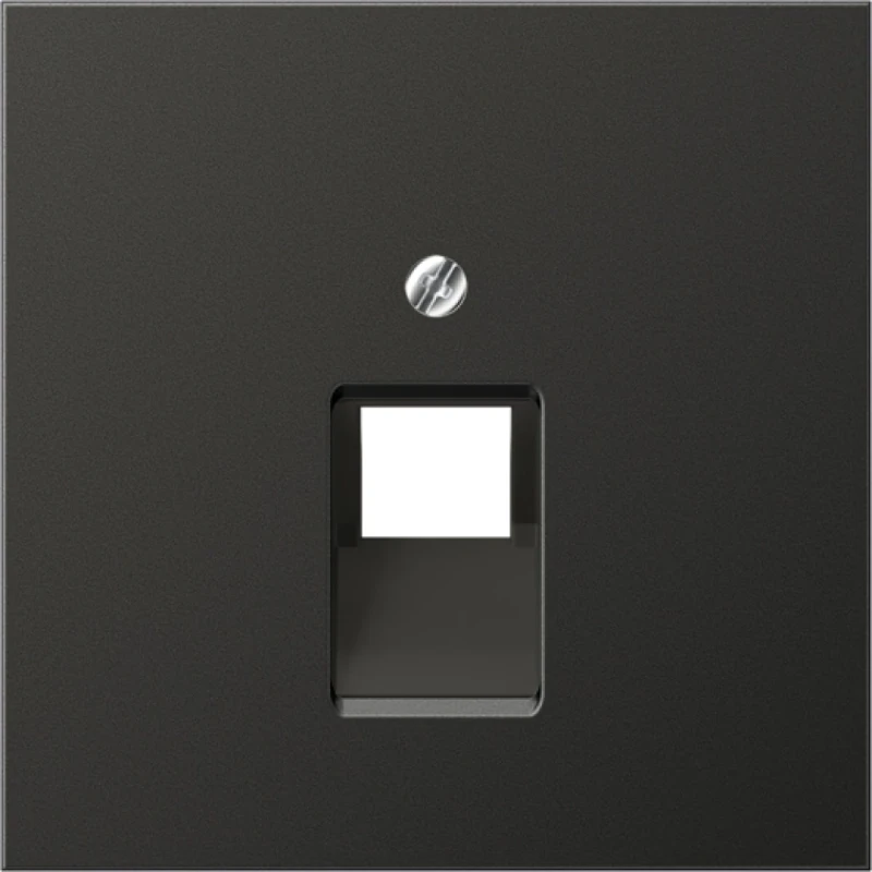 Jung LS range afdekking centraalplaat UAE/IAE 1 connector MetaalZonder label antraciet AL2969-1UAAN