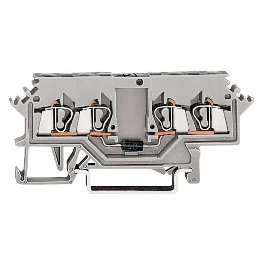 Wago 4-leiter-diodenklemme 2,5 mm2 grau