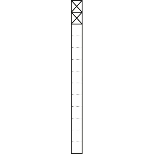 Siedle Communicatiezuil Vrijstaand aluminium 2 modules 1344mm 200038179-00