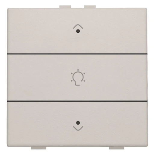 Niko Home Control Bediening dimming 3-voudig grijs inbouw IP20 102-52043