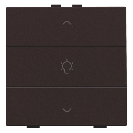 Niko Home Control Bediening dimming 3-voudig bruin inbouw IP20 124-51043