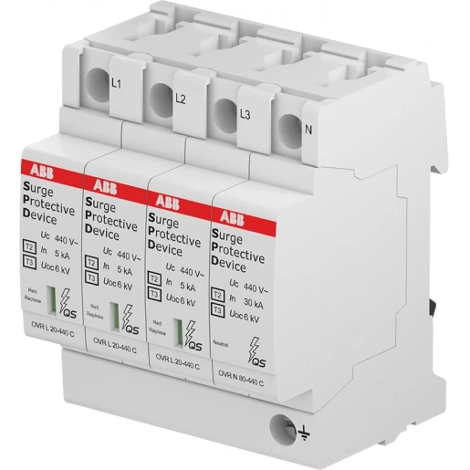 ABB Overspanningsbeveiliging Type 2 3P+N Cardridge vervangbaar