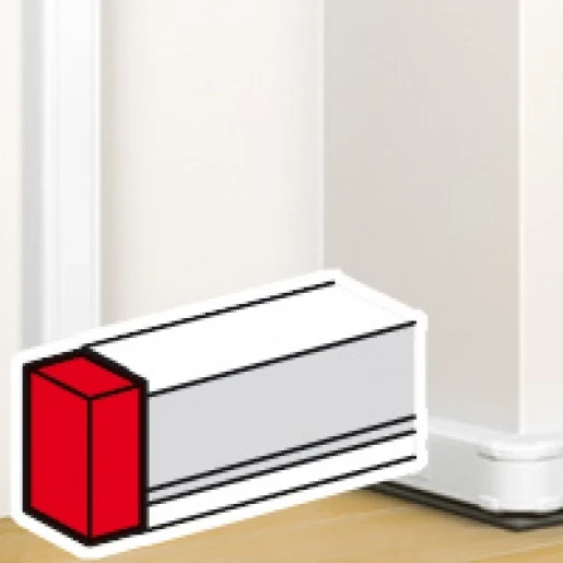 Legrand DLP eindschot wandgoot 130x50mm Halogeenvrij Kunststof wit RAL 9003 075707
