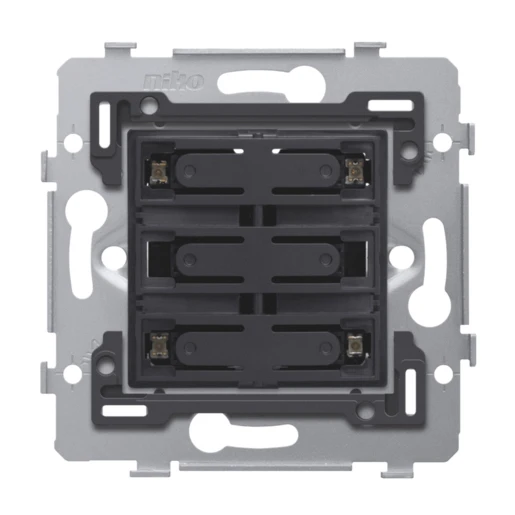 Niko Drukknop + LED inbouw groepen drukcontact Druk-/tiptoetscontact 170-47161