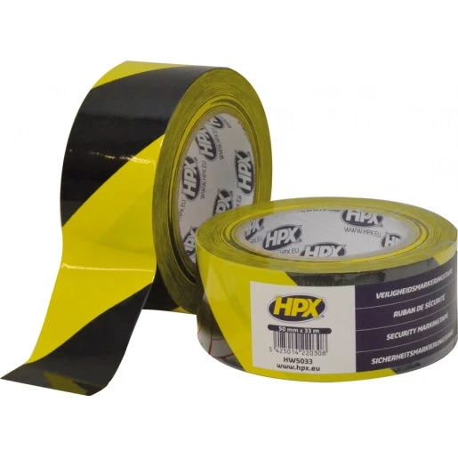 HPX zelfklevende tape 50mmx33m PVC Geel