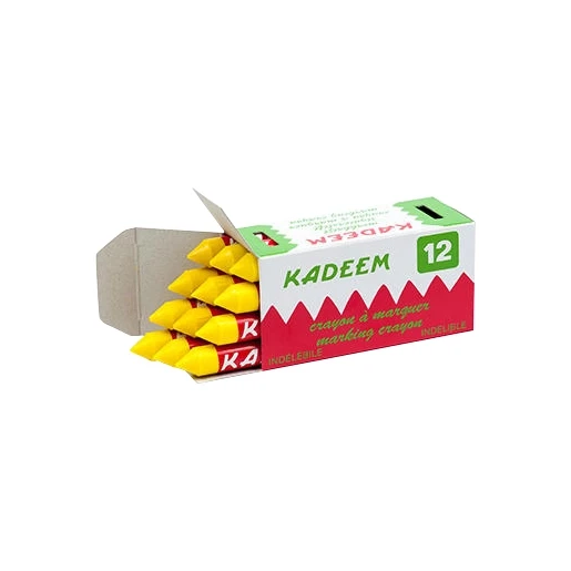 Kadeem Merkkrijt (1 stuk = 12) Geel 55351010