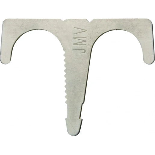 JMV INSLAGBEUGEL DUBBEL 16/20MM BLANK MET KARTEL