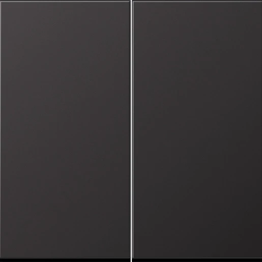 Jung LS range tastafdekking dark 2-voudig Mat aluminium AL1702D