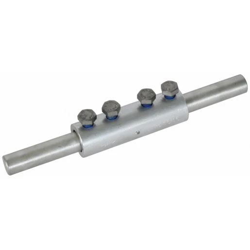 Dehn Connecting sleeve al f.rd 16/16mm with 4 screws m8x12mm