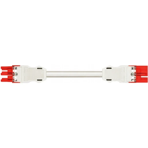 Wago SERIE 771 Patchkabel gebouwinstallatie 3p Contrastekker (female) Stekker 4000mm
