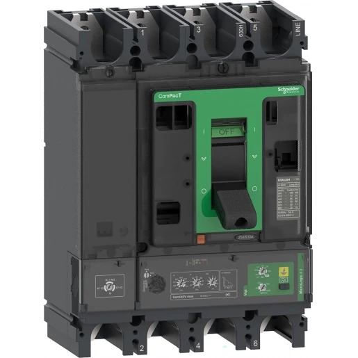 Schneider Electric NSX630F 36KA AC 4P4D 570A 4.3