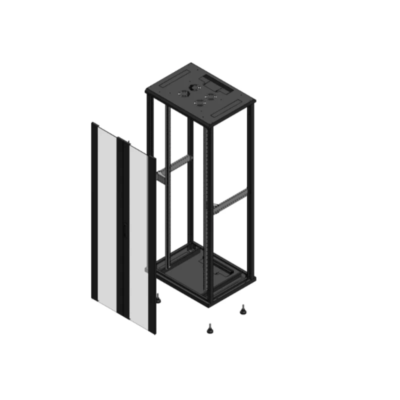 Gigamedia Vloer patchkast AV dubbel VER SP EX 19" 42HE 800x600mm Zwart GGM 704286PVDSPEX