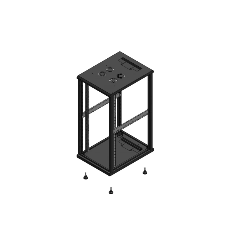 Gigamedia Vloer patchkast SP SP EX 19" 26HE 600x800mm Zwart GGM 702668SPSPEX