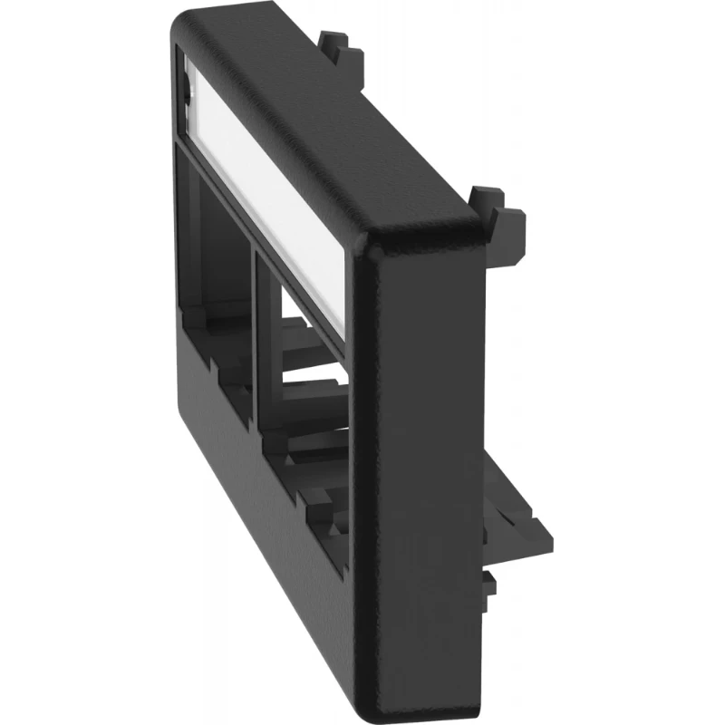 Panduit Snap-in plaat - label Modular-Jack Met label zwart CFFPL4BL