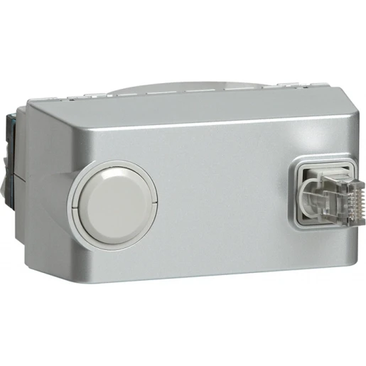 Legrand Mosaic rj45 cat6 m haspel alu