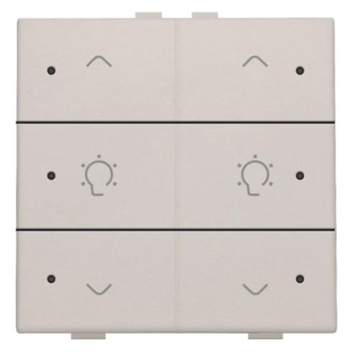 Niko Home Control Bediening dimming 6-voudig grijs inbouw IP20 102-52046