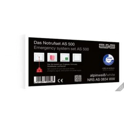 Jung LS range miva noodoproepset ls990 compleet set compleet 71x71mm grijs NRSLS0834LG