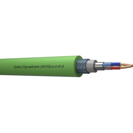 Draka 2400 B2CA signaalkabel 1x2x0,8mm Groen