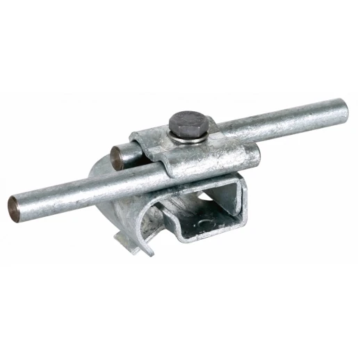 Dehn Gutter clamp st/tzn f.bead 16-22mm with double cleat for rd 8-10mm
