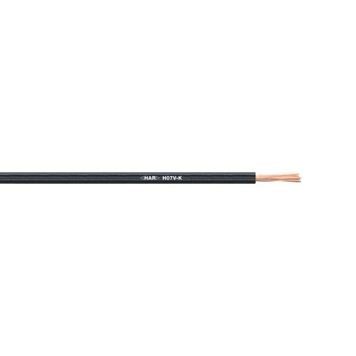 Lapp H07V-K Montagesnoer 6mm² zwart per 500M haspel