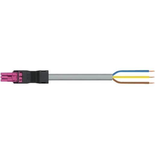 Wago SERIE 891 Patchkabel gebouwinstallatie 3p Contrastekker (female) Vrij kabeluiteinde 4000mm