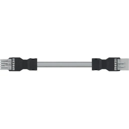 Wago SERIE 891 Patchkabel gebouwinstallatie 5p Contrastekker (female) Stekker 5000mm